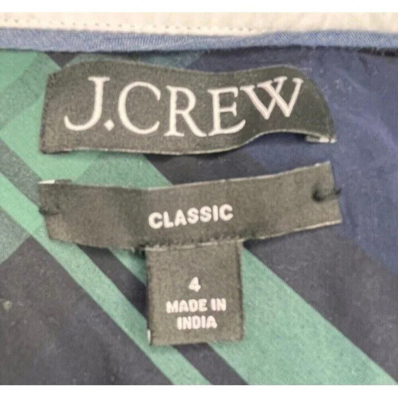 J.Crew Womens Classic-Fit Cotton Poplin‎ Shirt  Size 4 - Picture 5 of 6